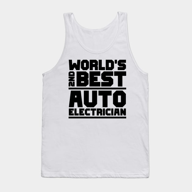 2nd best auto electrician Tank Top by colorsplash